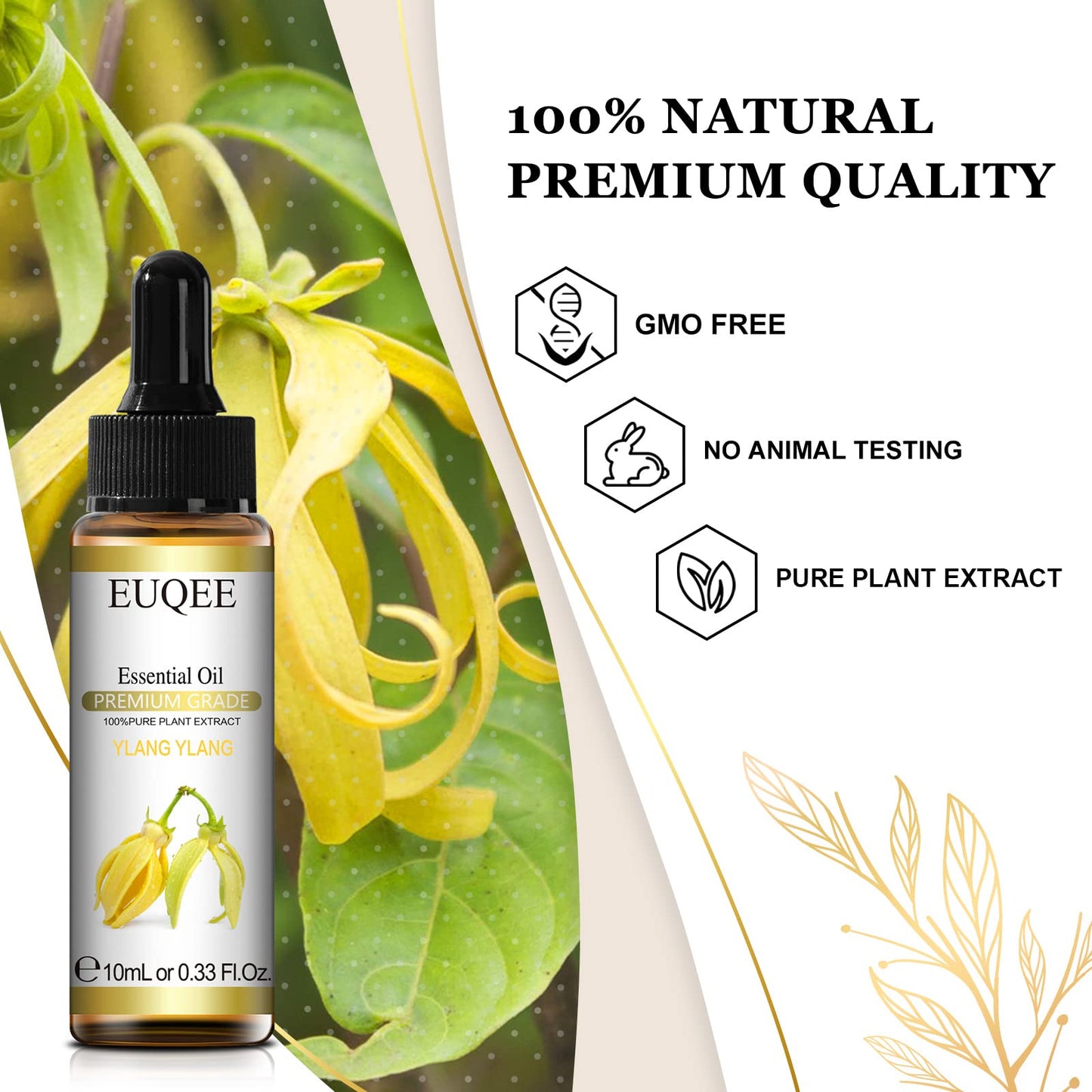 EUQEE 10ml Natural Plant Essential Oil